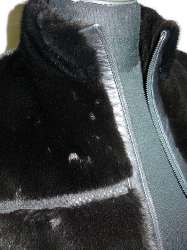 Куртка из норки Блек - Гамма, с кожей рептилий_4